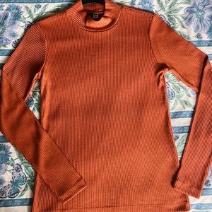 Women’s Orange Turtleneck Sweater